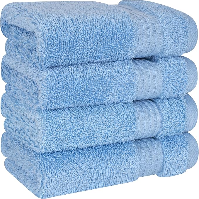 Cotton Paradise 100% Cotton Turkish Washcloth Set - Image 4