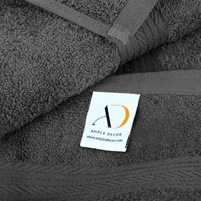 Ample Decor Bathroom Towel Set of 18-4 Hand Towel, 4 Bath Towel, 10 Wash Cloths - Image 8