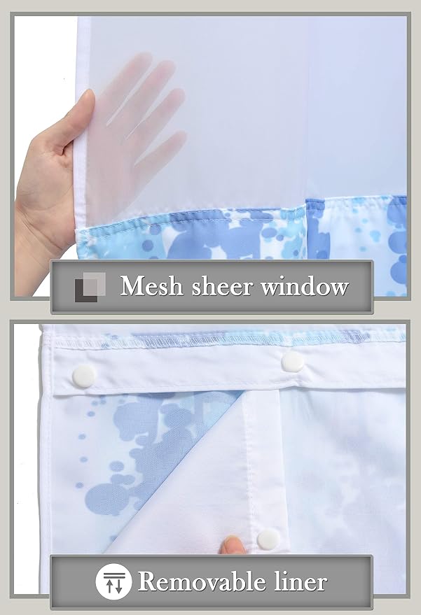 Conbo Mio No Hook Shower Curtain - Image 4