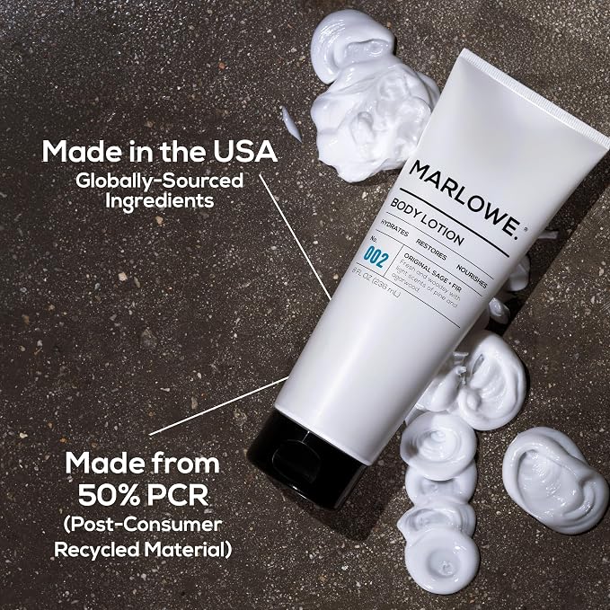 MARLOWE. No. 002 Men’s Body Lotion, Hydrating Aloe Vera Moisturizer - Image 5