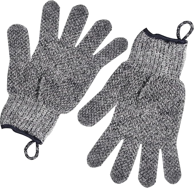 Exfoliating Gloves with Hanging Loop by Meiyante