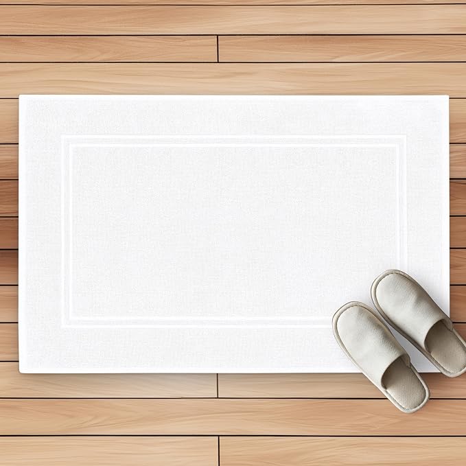 Tens Towels Pack of 2 Bath Mats 100% Cotton, 20 x 32 Inches, Super Absorbent - Image 3