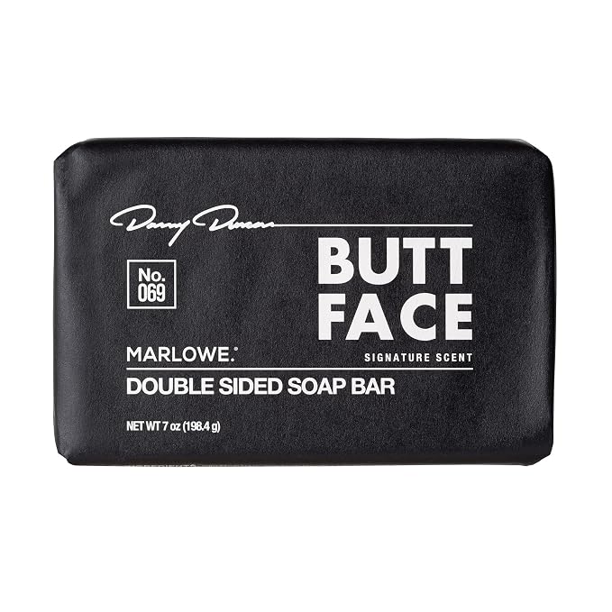MARLOWE. No. 069 Butt Face Mens Soap, 7 Oz, Double Sided Moisturizing & Body by MARLOWE.