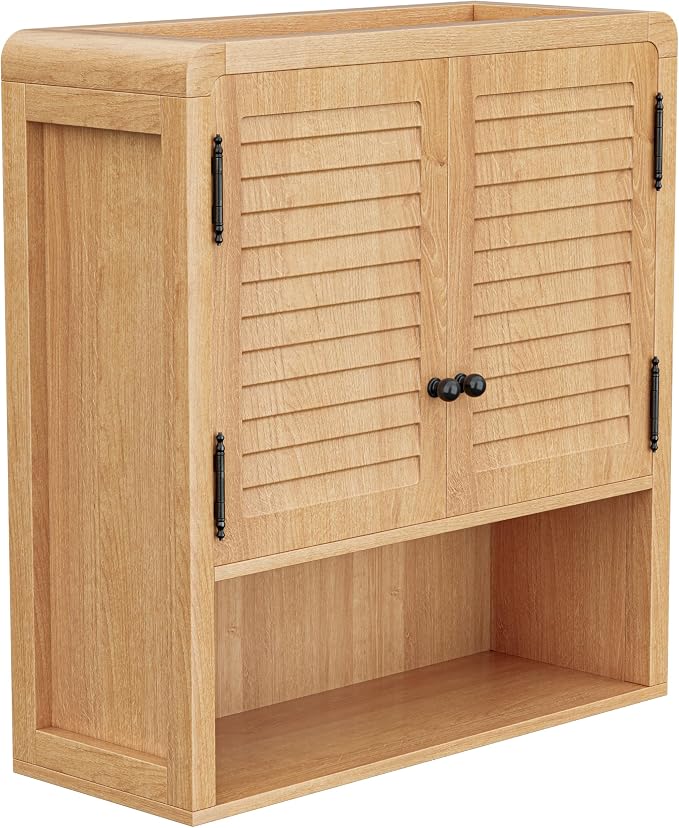 Wall-Mounted Bathroom Storage Cabinet, Waterproof Multi-Layer Adjustable Shelf by VDNEND