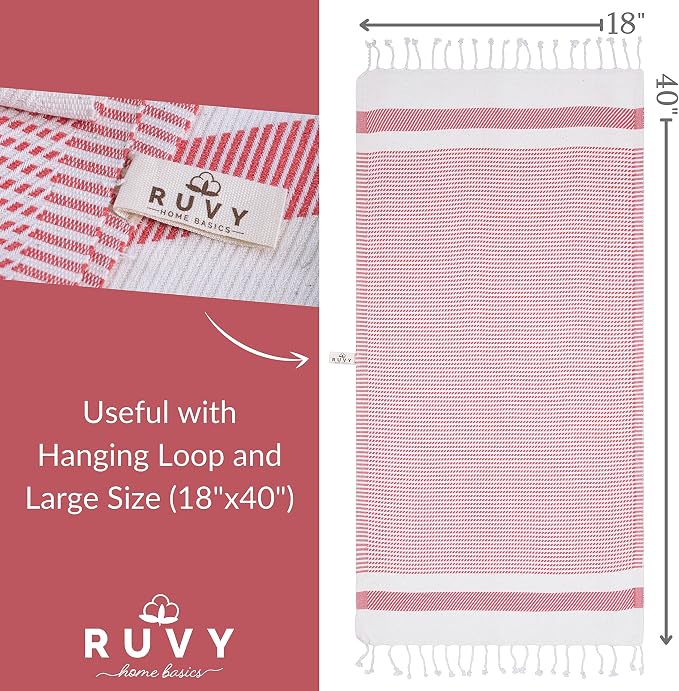 Ruvy Home Basics Turkish Hand Towels - Image 3