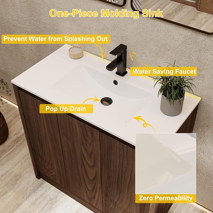 eclife 36" Bathroom Vanities - Image 6