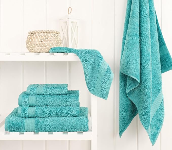Cotton Paradise 6 Piece Towel Set 100% Cotton Soft Absorbent Turkish Towels - Image 3