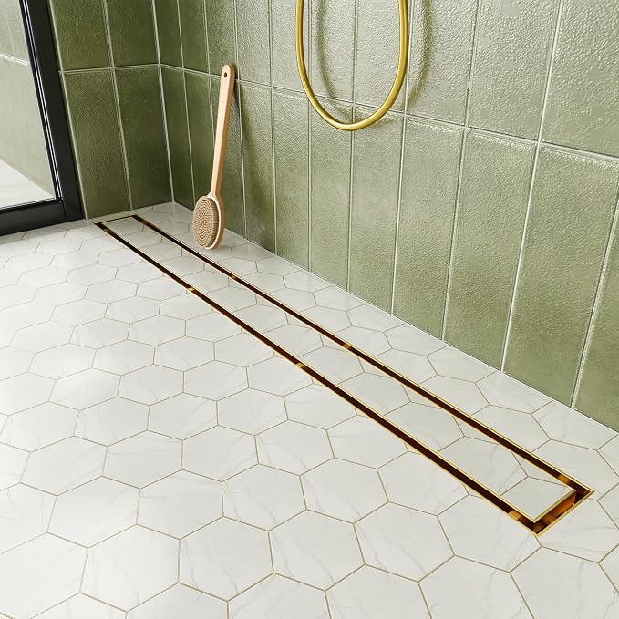 Neodrain 30-Inch Gold Linear Shower Drain by Neodrain