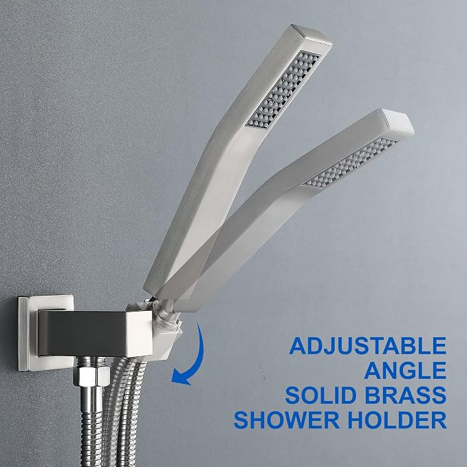 SHAMANDA Shower System with Waterfall Tub Spout and Handheld Shower Head - Image 5