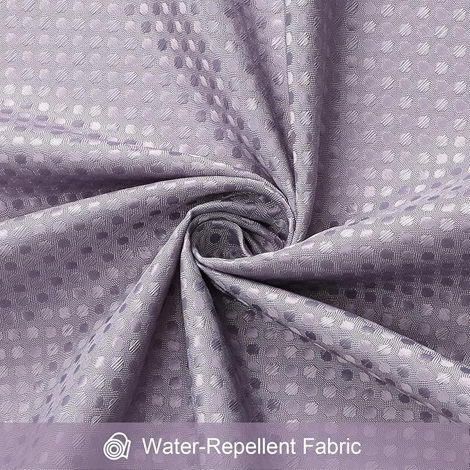 3 in 1 Shower Curtain Set, Lavender Waterproof Fabric Shower Curtains - Image 7