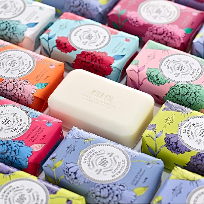La Chatelaine Luxury Bar Soap Trio Gift Set Tin | Made in France | Natural and - Image 4