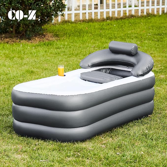 CO-Z Inflatable Bathtub With Electric Air Pump, Portable Tub With Blow Up Bath - Image 2
