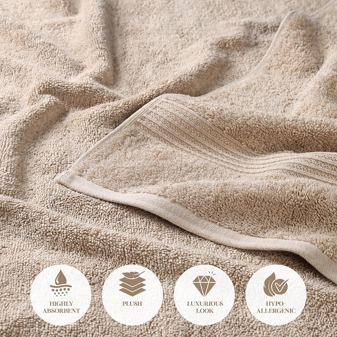 Superior Egyptian Cotton 8-Piece Hand Towel Set, Towel Basics - Image 8