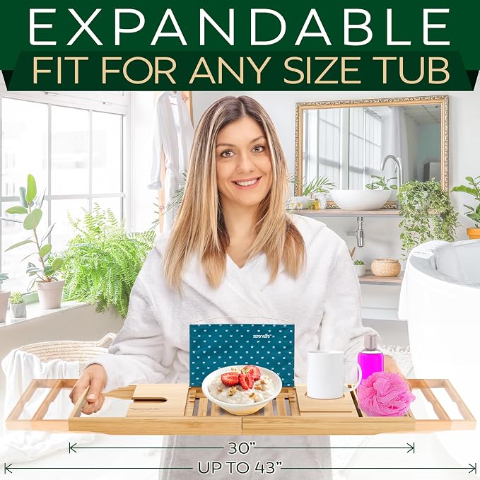 SereneLife Bathtub Tray - Image 7