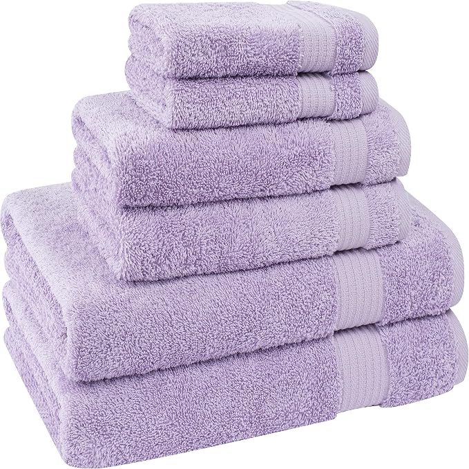 Cotton Paradise 6 Piece Towel Set, 100% Cotton Soft Absorbent Turkish Towels - Image 6