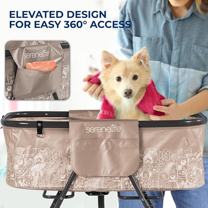 SereneLife Foldable Dog Bath Tub - Image 3