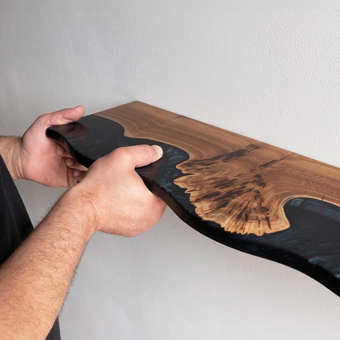 RWA Live Edge Floating Shelf – Unique Wood Floating Shelf - Image 5