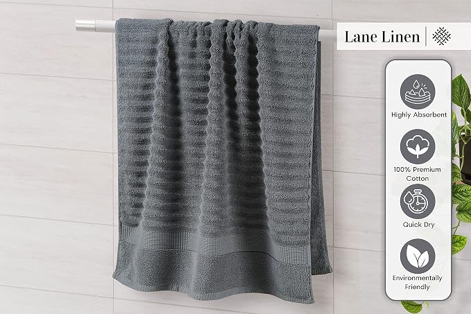LANE LINEN Bathroom Towels Set - Image 5