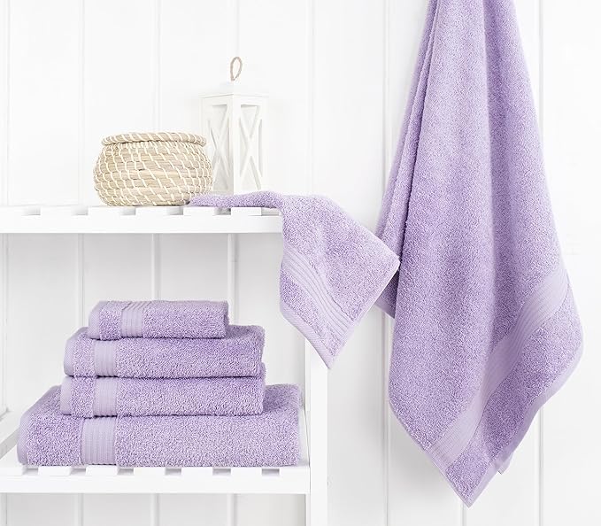 Cotton Paradise 6 Piece Towel Set, 100% Cotton Soft Absorbent Turkish Towels - Image 3