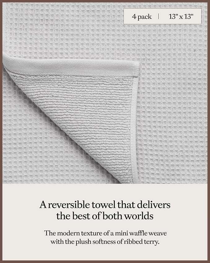 Cozy Earth Waffle Washcloths - Image 3