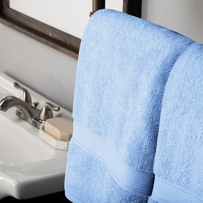 BLUENILEMILLS BNM Egyptian Cotton 2-Piece Towel Set, Includes 2 Bath Towels - Image 4