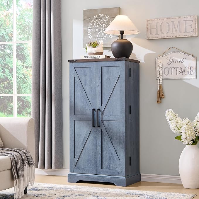 ACCOHOHO 47" Kitchen Pantry, Farmhouse Storage Cabinet - Image 3