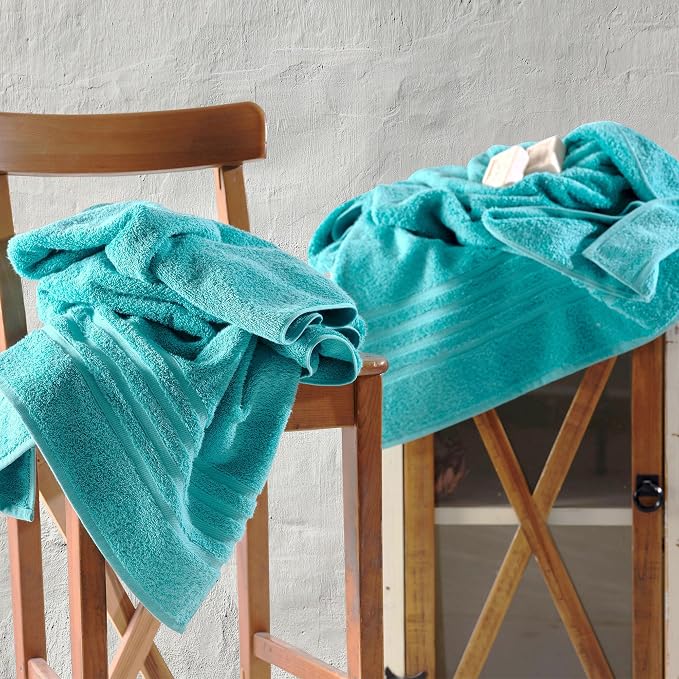 Hawmam Linen Jumbo Large Bath Sheets Towels 2 Pack Soft and Absorbent - Image 5