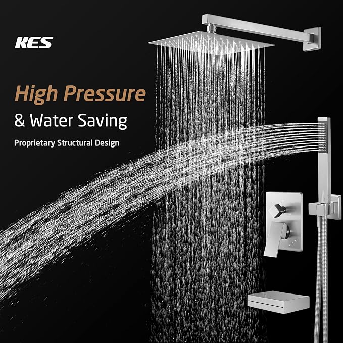 KES Bathtub Shower Faucet Set - Image 2