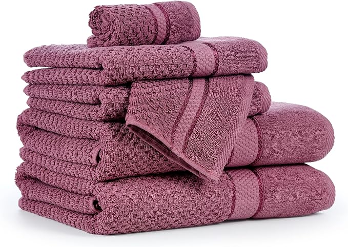 Ample Decor Bathroom Towel Set of 6-2 Bath Towel, 2 Hand Towel, 2 Wash Cloths – - Image 6