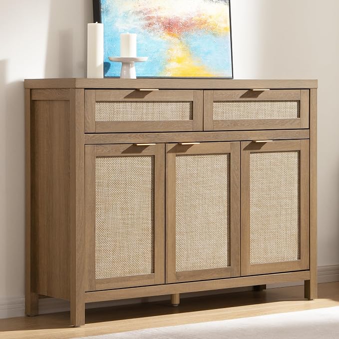 SICOTAS Rattan Sideboard Buffet Cabinet by SICOTAS