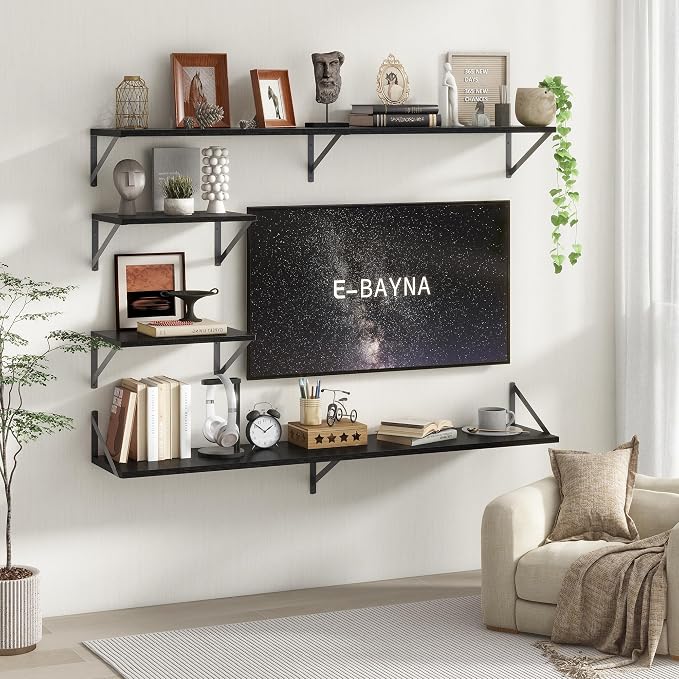 Floating Shelves 48 Inch Long, Wide Large Display Storage Shelves - Image 6