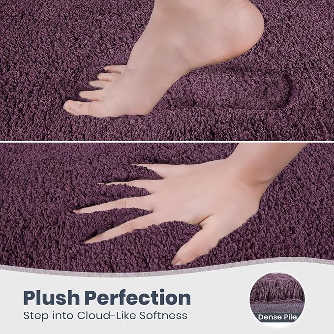 PURRUGS Bathroom Rug Non-Slip Machine Washable 24" x 36", Super Absorbent and - Image 3