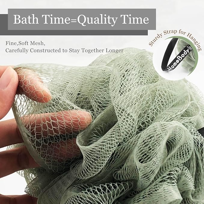 myHomeBody Large 70g Loofah Sponge, Bath Body Scrubber - Image 4