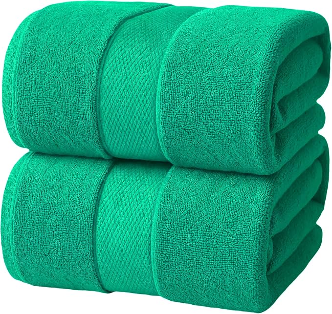 Infinitee Xclusives– Luxury Bath Sheets Towels – 2 Pack 600 GSM– 100% Ring Spun by InfiniteeXclusives