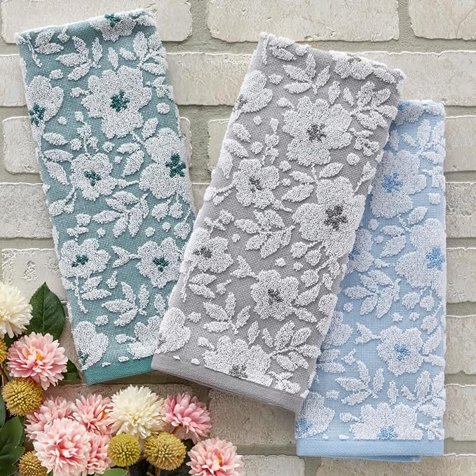 SKL Home Floral Jacquard Hand Towel Set - Image 5