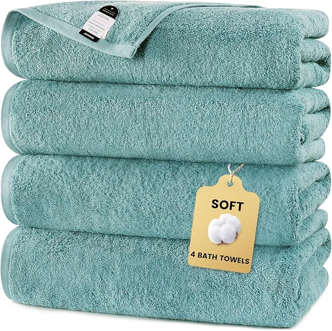 SEMAXE 4-Pack Luxury Bath Towels by SEMAXE