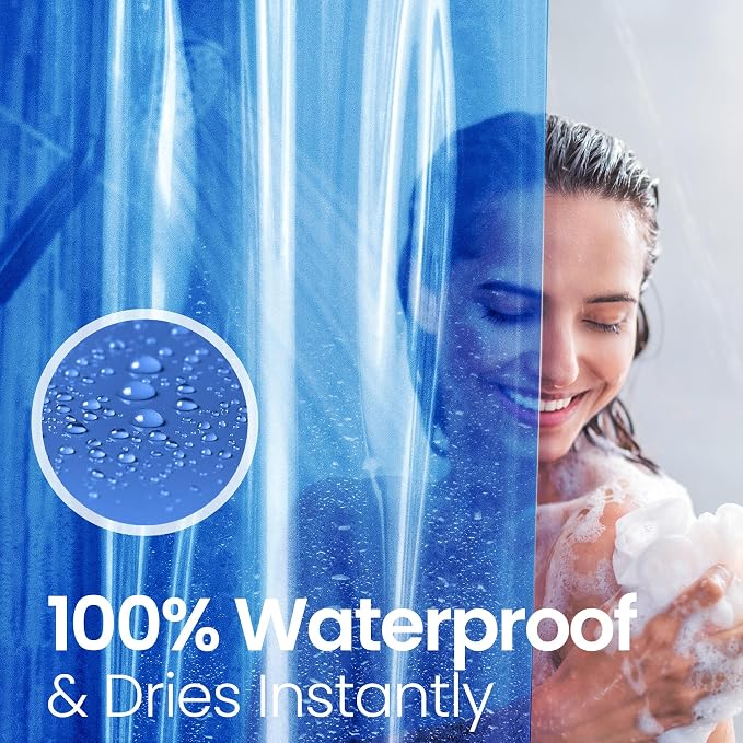LiBa Bathroom Shower Curtain Premium PEVA Non-Toxic - Image 6