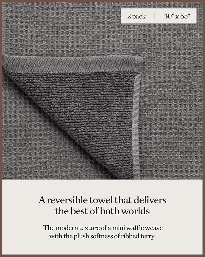 Cozy Earth Waffle Bath Sheets - Image 3