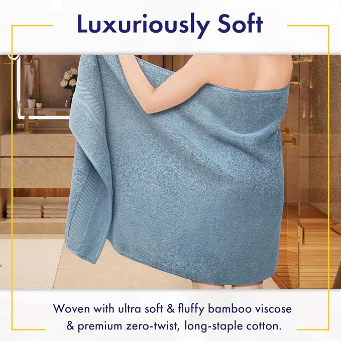 Ultra Soft & Plush Viscose from Bamboo Bath Sheets - Image 2