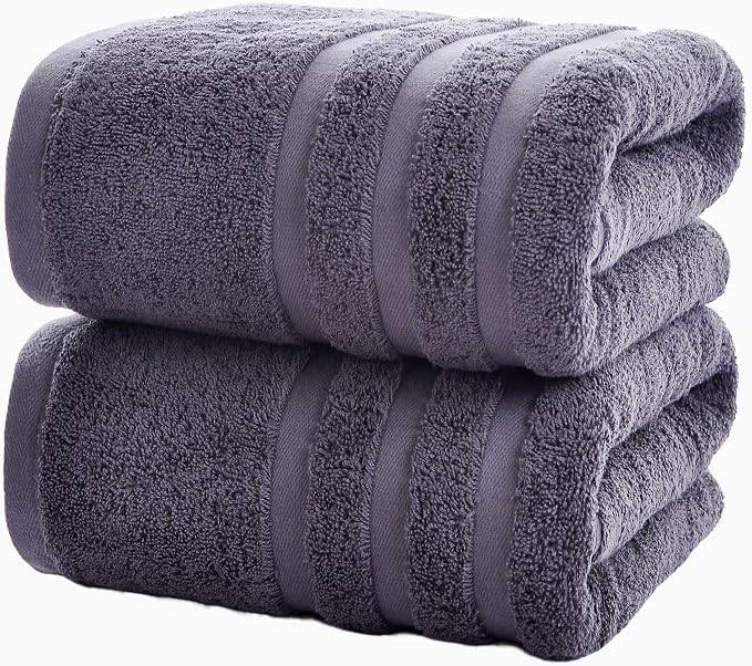 Cotton Bath Towel – Large 30x60 Inches, Thick & Absorbent Towel by Velqora