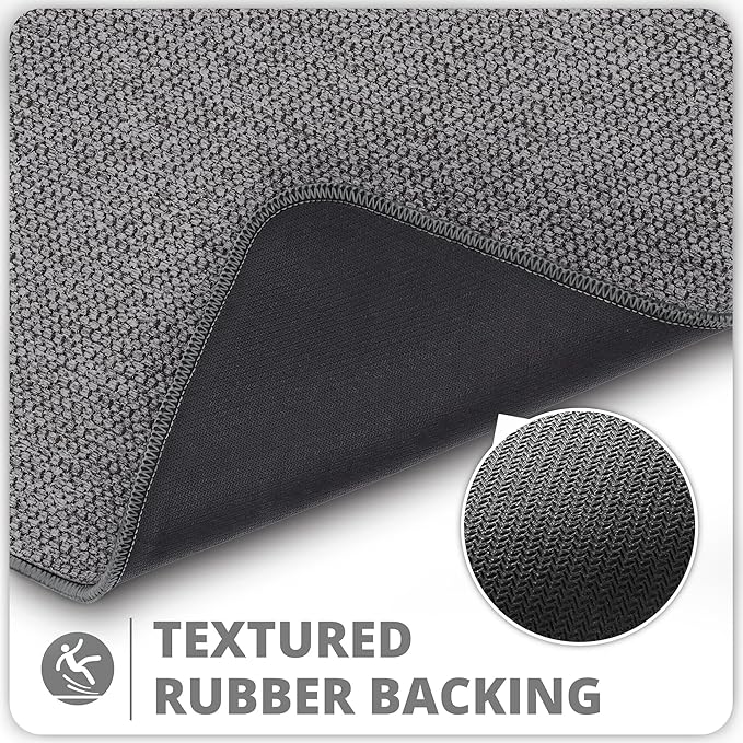 Toilet Rugs U Shaped Bathroom Rug, Machine Washable Non Slip Quick Dry Super - Image 4