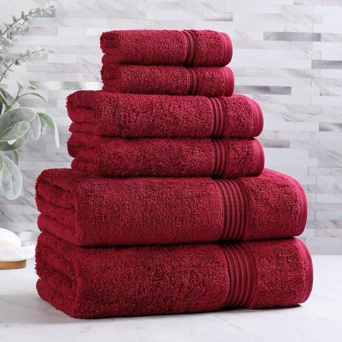 Superior Egyptian Cotton 6-Piece Towel Set, Bathroom Essentials, Towels - Image 2