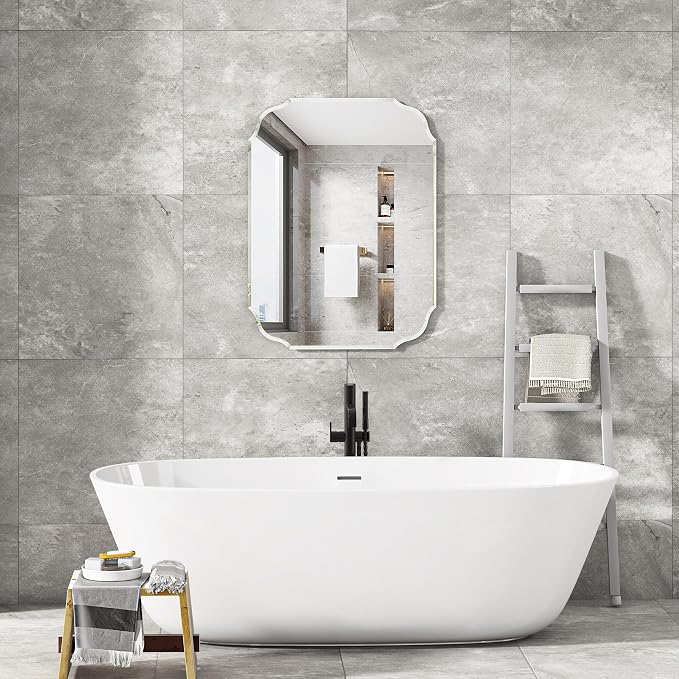Silver Wall Mirror-Beveled Edge Frameless Mirror - Image 3