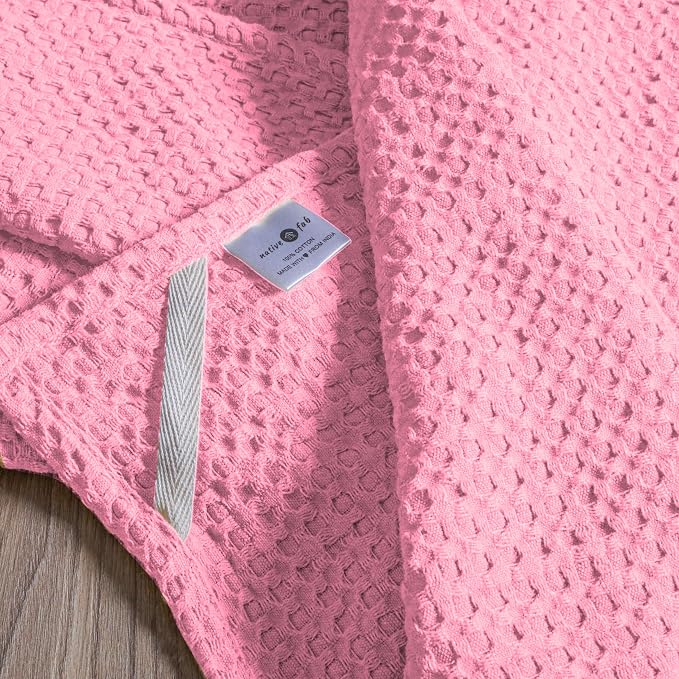 Native Fab 100% Cotton Premium Waffle Kitchen Towels, 4 Pack, Super Absorbent - Image 6