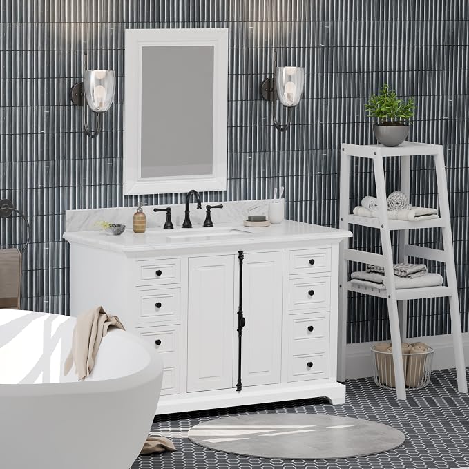 TILE & TOP Icon 48" Single Bathroom Vanity - Image 5