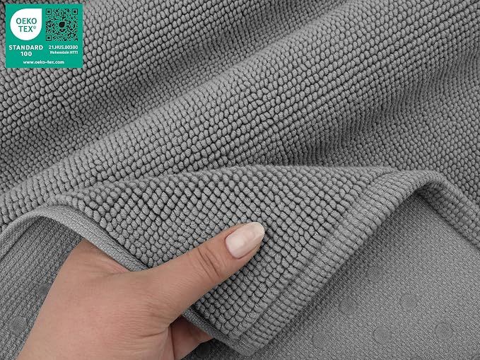 American Soft Linen Bath Rug, 20 in 34 in 100% Cotton Bath Mats Rugs - Image 6