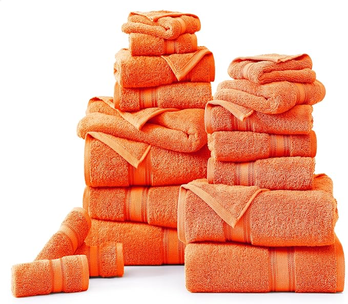 LANE LINEN Luxury Bath Towel Set of 18 – 100% Cotton, 6 Bath Towels, 6 Hand - Image 2