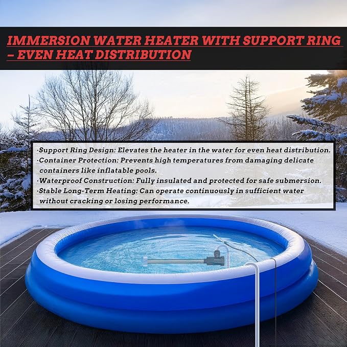 1500W Hot Tub Titanium Immersion Water Heater - Image 6