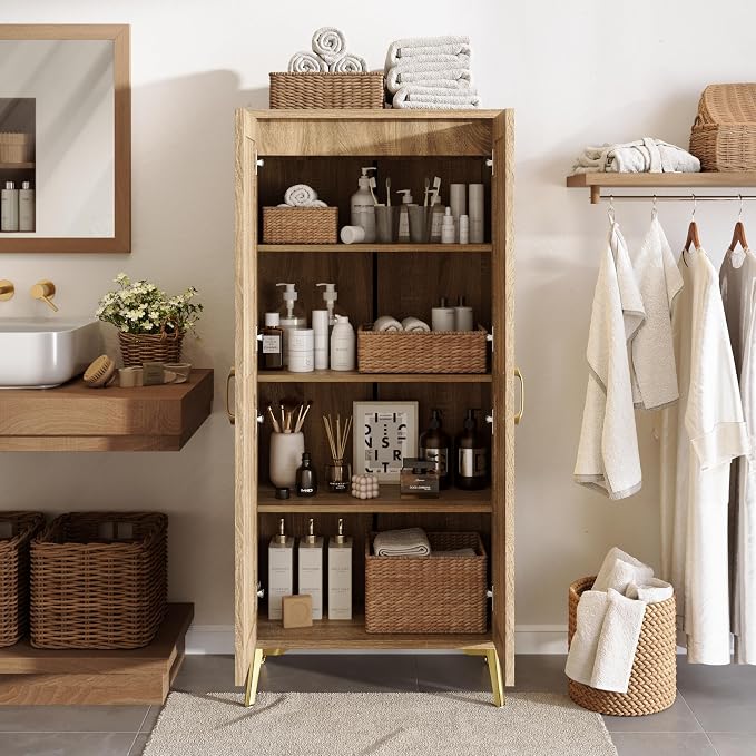 JASIWAY Tall Bathroom Storage Cabinet - Image 8