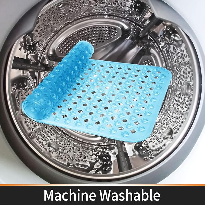 Yimobra Square Shower Mat Non Slip, Super Strong Suction Cups, Machine Washable - Image 6